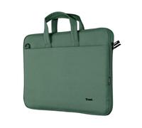 Trust Bologna Slim Messenger Bag 16 Inch with Shoulder Strap, Green | Lightweight Laptop Case for Travel Business Work Office School