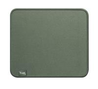 Trust Boye Mouse Pad Sustainable Design 250 x 210 x 3mm, Green | Rubber Anti-slip Bottom, Mat with Stitched Edge, Machine Washable, for Work Home Office