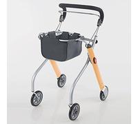 Trust Care Let's Go 9320 Living Room Rollator in Wood/Silver Look