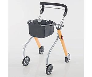 Trust Care Let's Go 9320 Living Room Rollator in Wood/Silver Look