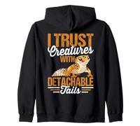 Trust Creatures Leopard Gecko Reptile Crested Gecko Lizard Zip Hoodie