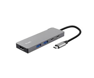 Trust Dalyx 5-in-1 USB combo hub Grey