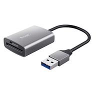 Trust Dalyx Fast USB Cardreader, Fast USB 3.2 Gen 1 with USB-A connector, 104 MB/s with compatible UHS-I cards, (micro) SD, SDHC and SDXC up to 2 TB, MacBook, PC, Laptop, Chromebook