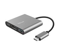 Trust Multiport USB-C Adapter, 100W PD, HDMI 4K 30Hz, 5 Gbps USB 3.2 Gen 1, MacBook, PC, Laptop, Chromebook