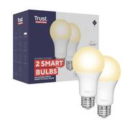 Trust WiFi CCT - E27-71298-02 Smart Bulb, Dimmable LED Bulb, Works with Alexa and Google Home, No Hub, 2.4GHz WiFi Bulb, E27 Screw Bulb, Warm to Cool, White Ambience [Amazon Exclusive] - 2 Pack