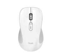 Trust Ferro Hyperwheel Wireless Mouse Ultra Fast Scroll Wheel with Horizontal Scrolling, Bluetooth + 2.4GHz, Silent Buttons, 65% Recycled Materials, Multidevice Mouse for Laptop PC Mac, White