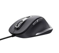 trust Fyda Wired Mouse in Black Trust Black