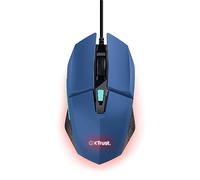Trust Gaming GXT 109B Felox Gaming Mouse with 6 Programmable Buttons, Advanced Software, Multicolour LED Lighting, 200-6400 DPI, 1.5m USB Cable, RGB Computer Mouse for PC, Laptop, Windows - Blue