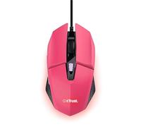Trust Gaming GXT 109P Felox Gaming Mouse with 6 Programmable Buttons, Advanced Software, Multicolour LED Lighting, 200-6400 DPI, 1.5m USB Cable, RGB Computer Mouse for PC, Laptop, Windows - Pink
