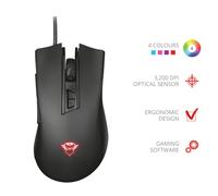 Trust Gaming Gxt 121 Zeebo Mouse Ergonomic With Lighting LED Adjustable