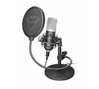 Trust Gaming GXT 252 Emita Studio Microphone with Stand and Flightcase, Cardioid USB Microphone for PC, PS4, PS5, Laptop, Streaming, Recording, ASMR, Podcast, Youtube, Twitch - Black