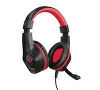 Trust Gaming GXT 404R Rana Gaming Headset, Headset with Fold-away Microphone, 40mm Driver Units, In-line Remote for Volume Control, 1m Cable, PC Headset Suitable for Nintendo Switch - Red