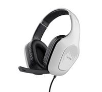 Trust Gaming GXT 415PS Zirox Lightweight Gaming Headset for PlayStation 5 Consoles with 50mm Drivers, 3.5 mm Jack, 1.2m Cable, Foldaway Microphone, Over-Ear PS5 Wired Headphones - White