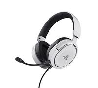 Trust Gaming GXT 498W Forta [Officially Licensed for PlayStation 5] Sustainable Gaming Headset for PS5 / PS4, 1.2m Cable, 50mm Drivers, Detachable Microphone, Wired Over-Ear Headphones - White