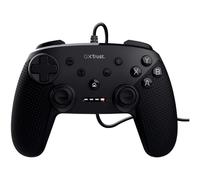 Trust Gaming GXT 541 Muta Wired PC Controller, 75% Recycled Materials, 3m Cable, 15 Buttons, Vibration Feedback, Joystick USB Gamepad with Extra D-pad Covers for Computer, Laptop, Windows 10 / 11