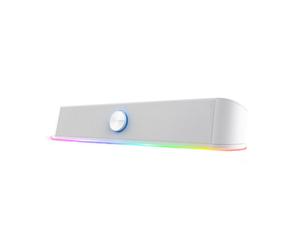 Trust Gaming GXT 619W Thorne PC Soundbar, 12W Peak Power, RGB Lighting, PC Speakers AUX 3.5 mm Jack, USB Powered Sound Bar, Compact Stereo Speaker for