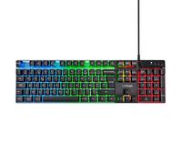 Trust Gaming GXT 835 Azor Wired French AZERTY Gaming Keyboard, LED Rainbow Lighting, Gaming Mode, 8 Anti-Ghosting Keys, USB Membrane Gaming Keyboard, PC/Laptop - Black