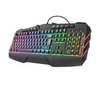 Trust Gaming GXT 881 Odyss Semi-Mechanical Keyboard, Italian QWERTY Layout, with Multicolour LED Illumination in 6 Modes, Advanced Anti-Ghosting, USB Plug & Play, PC/Computer