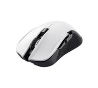 Trust Gaming GXT 923W Ybar Rechargeable Wireless Gaming Mouse, Low Latency 2.4GHz, 50h Battery Life, 200-7200 DPI, 69% Recycled Plastics, Programmable RGB Mouse for Computer, PC, Laptop - White