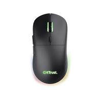 Trust Gaming GXT 927 Redex+ Wireless Gaming Mouse - 25K DPI, Ultra-Low Latency, 94-Hour Battery, RGB Lighting, Kailh Switches, 6 Programmable Buttons, Rechargeable - Black, New