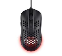 Trust Gaming GXT 928 Helox Gaming Mouse, Superlight USB Wired Mouse 65g, Adjustable DPI (200-6400), Optical Sensor, 6 Programmable Buttons, RGB LED Lighting, Gaming PC Gaming Laptop Macbook - Black