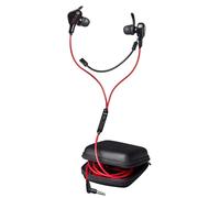 Trust Gaming GXT 408 Cobra Multiplatform Gaming In-Ear Earphones, Headphones with Mic, with Flexible Rubber Ear Hooks, Hard Case, Earphones for PC, Console, Laptop, Phone and Tablet - Black
