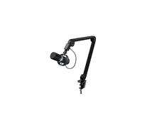 Trust Gaming GXT 255+ Onyx Professional Microphone With Arm, Cardioid Audio Pattern, Shock Mount, Pop Filter, LED Light, for Podcasting, Recording, Streaming, Broadcasting - Black