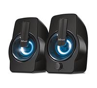 Trust Gemi RGB LED 2.0 PC Speakers for Computer and Laptop, 12 W, USB Powered, Illuminated - Black