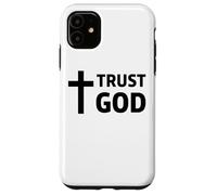 Trust God Christian Cross Jesus Faith Scripture Case for iPhone 11