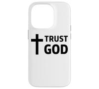 Trust God Christian Cross Jesus Faith Scripture Case for iPhone 14 Pro