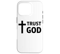 Trust God Christian Cross Jesus Faith Scripture Case for iPhone 16 Pro