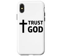Trust God Christian Cross Jesus Faith Scripture Case for iPhone X/XS