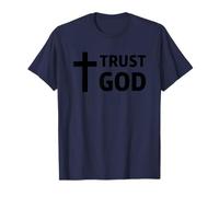 Trust God Christian Cross Jesus Faith Scripture T-Shirt