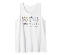 Trust God Sign His Way is Better Christian Faith Over Fear Tank Top