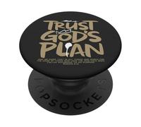 Trust Gods Plan Christian Faith Jesus Romans 8:28 Verse PopSockets Adhesive PopGrip