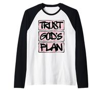 Trust God's Plan Christian Faith Raglan Baseball Tee