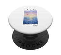 Trust God's Plan Religious Christian Faith Jesus Art Design PopSockets Adhesive PopGrip