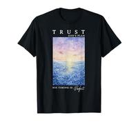 Trust God's Plan Religious Christian Faith Jesus Watercolor T-Shirt