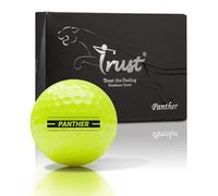 Trust Golf Ball Panther | Engineered to Break 100 | Big MAX Core for Maximum Distance & Precision Flight | Ultra-Soft Feel with Urethane Cover for Stopping Power (12 Balls, Yellow)
