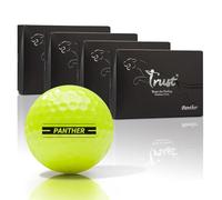 Trust Golf Ball Panther | Engineered to Break 100 | Big MAX Core for Maximum Distance & Precision Flight | Ultra-Soft Feel with Urethane Cover for Stopping Power (48 Balls, Yellow)