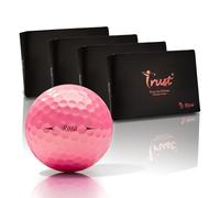 Trust Golf Balls Aurora | Tour-Level Performance | Stand Out | Maximum Distance | Straight Flight | Stopping Power | Crystal Urethane Cover for Ultimate Control (Pink,48 balls)