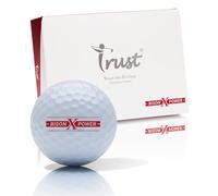 Trust Golf Balls Bison X Power | Designed for Professionals and Low Handicappers | Maximum Distance | Stopping Power | Straight Flight | Urethane Cover for Ultimate Control (White-12 Balls)