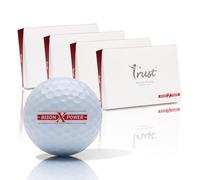 Trust Golf Balls Bison X Power | Designed for Professionals and Low Handicappers | Maximum Distance | Stopping Power | Straight Flight | Urethane Cover for Ultimate Control (White-48 Balls)