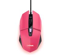 Trust GXT 109P Felox Gaming Mouse - 6 Programmable Buttons, RGB Lighting, 200-6400 DPI, USB, Pink