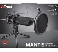 Mantis Streaming PC Gaming Microphone USB Connected Pop Filter Tripod Stand Blac