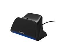 Trust GXT 255 PS5 Controller Charger, Dualsense PlayStation 5 Controller Charging Dock with Place-on Design, Fast Charging, LED lighting, Anti-skid Pad, USB-C-C Cable Included, PS5 Accessories, Black