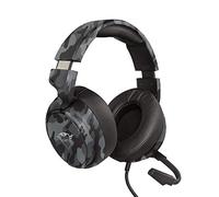 Trust GXT 433K Pylo Gaming Headset with Microphone, Over-ear Headphones, Fold Away Mic, Braided Cable, 50 mm Drivers, Adjustable Headband for Console, Laptop, PC, Mac - Camo Black [Amazon Exclusive]