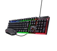 Trust GXT 838 Azor Gaming Keyboard Mouse Set UK QWERTY LED Black USB Combo