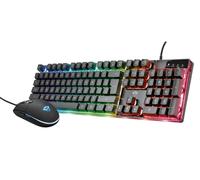 trust Gxt 838 Azor Keyboard Mouse Included Gaming Usb Black Trust Black