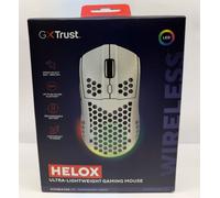 Trust Gaming GXT 929W Helox Wireless Gaming Mouse, Superlight White Gaming Mouse 75g, 80h Battery Life, 2.4 GHz Micro-USB Receiver, LED Lighting, Adjustable DPI (800-4800), Gaming PC Laptop
